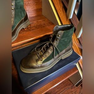 Marc Nolan Aiden Leather Combat Boots